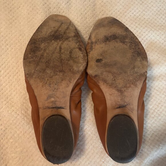 Tory Burch Jessa loafers - brown leather pointed toe flats Horsebit size 6.5 - Picture 2 of 6